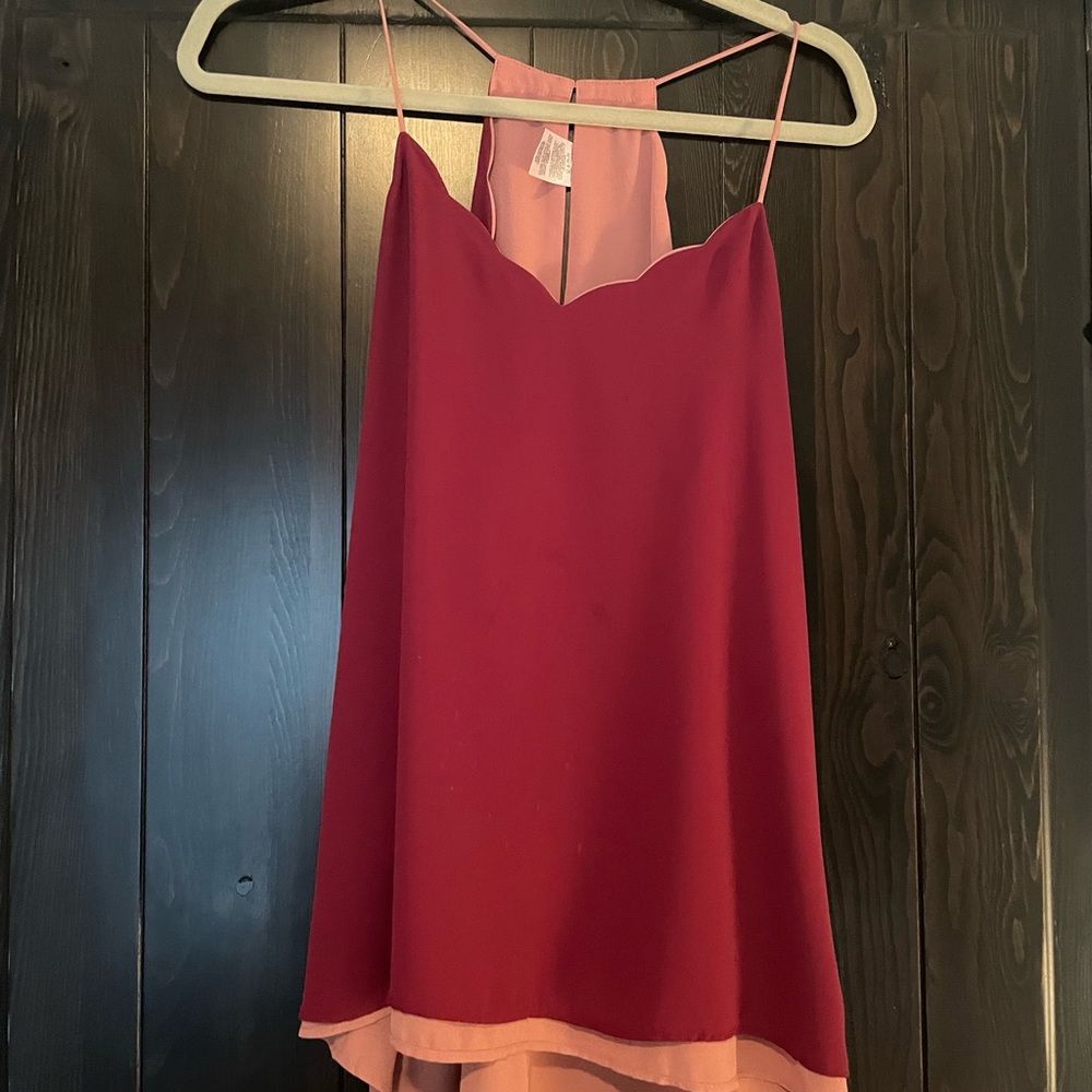 Express Barcelona tank top/cami. Reversible colors. size medium